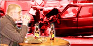 Drink-driving graphic