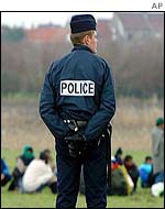 Police at Sangatte