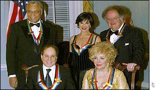 James Earl Jones,  Chita Rivera, James Levine, Paul Simon and Dame Elizabeth Taylor