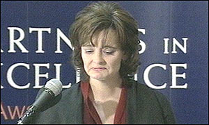 Prime Minister's wife Cherie Blair