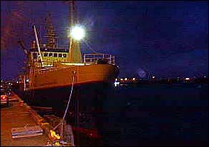 Trawler at quayside   Alex Kirby