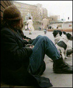 Homeless man