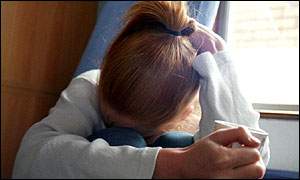 Depressed woman