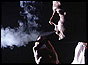 Man smoking a cigarette