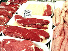 Packed meat