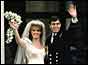 The Duke and Duchess of York on their wedding day