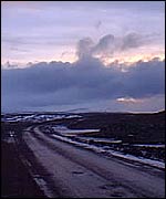 Mountain road. Photo by  the BBC's Alex Kirby