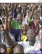 Crowds at President Kibaki's inauguration 