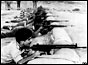 King Hussein during shooting practice with the Jordanian Army