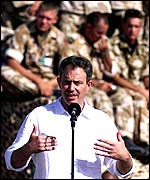 Tony Blair in Oman in 2001