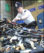 Police retrieve guns