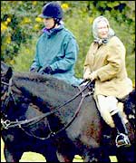 Princess Anne and the Queen