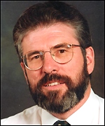Sinn Fein president Gerry Adams