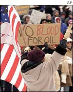 Anti-war protester