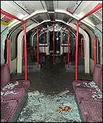 Glass shattered over passengers