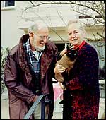 Roger, Danae and Lester the cat,  photo copyright of Thierry Randonnet
