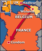 Map of their move
