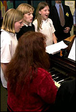 Children singing