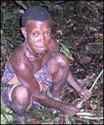 A Pygmy in neighbouring Central African Republic  