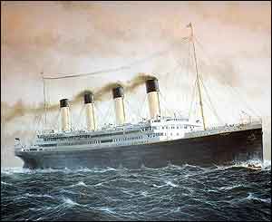 Titanic painting