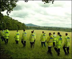Police search