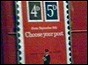 Advert on the side of a post office van