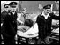 Rescuers at site of Harrow rail crash - 1952