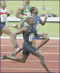 Julian Golding  wins the 200m