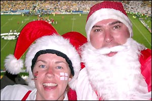 Debs and Dave Hallett celebrate Christmas coming early