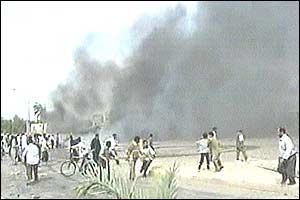 Scene of the blast