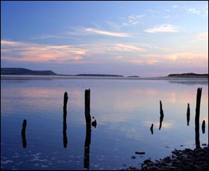 A view of the Gower from Burry Port, as sent in by Aled Williams