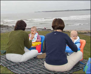 This is a last chance for a picnic before the winter weather in Ogmore by Sea (Stuart Cane, Cardiff)