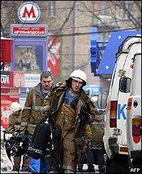 Rescue workers