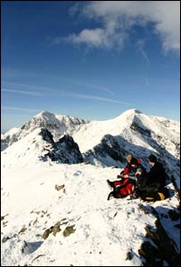 Peter Atkinson sent this shot taken during a rest on the way up Snowdon
