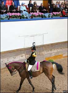 Queen and horse