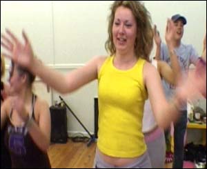 Melanie dances