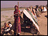 Temporary shelters in Orissa (copyright: AP)