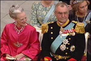 Queen Margrethe and Prince Henrik. 