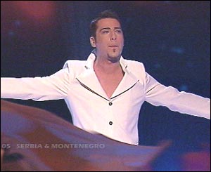 Zelko performed Serbia's first-ever entry in the Eurovision Song Contest, singing  Lane Moje, considered one of the favourites.