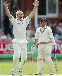 Craig McMillan goes leaving New Zealand on 174-4