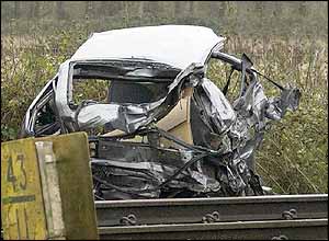 Mangled car