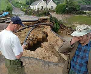 Bridge destruction
