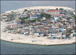 Kandolhudhoo island  (Photo released by Greenpeace)