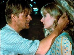 Sean Bean as Mellors and Joely Richardson as Lady Chatterley in the BBC drama 'Lady Chatterley