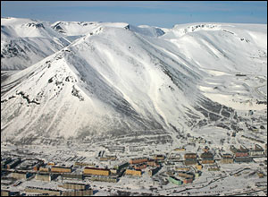 The town of Kirovsk