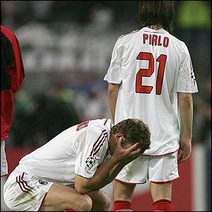 AC Milan's players rue defeat to Liverpool