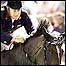 Robert Smith on a horse 