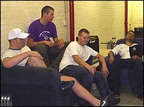 Members of Digital Garden relaxing