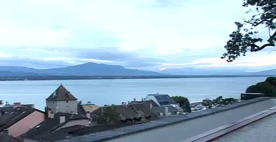 dusk on Lake Geneva