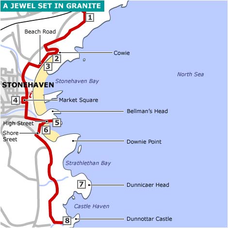 Map of the walk